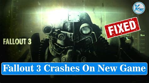 Fallout 3 crash on startup / new game COMPLETE FIX here!.
